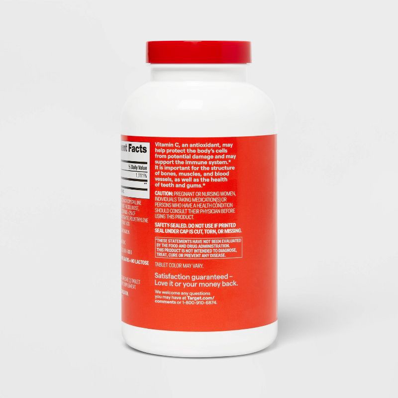 slide 4 of 5, Vitamin C 1000mg with Rose Hips Tablets - 375 Tablets - up&up™, 1000mg, 375 tablets