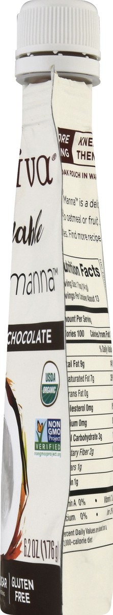 slide 8 of 9, Nutiva Squeezable Chocolate Coconut Manna 6.2 oz, 6.2 oz