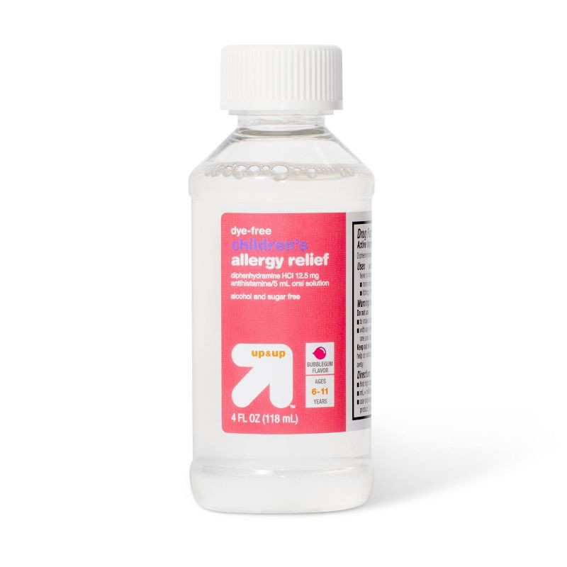 slide 2 of 4, Children's Diphenhydramine Allergy Relief Liquid - Bubblegum - 4 fl oz - up&up™, 4 fl oz