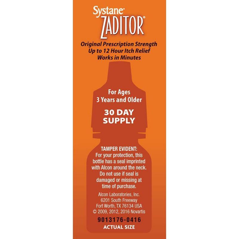 slide 4 of 7, Zaditor Eye Allergy Itch Relief Eye Drops - 0.17 fl oz, 0.17 fl oz