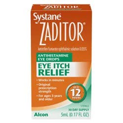Zaditor Antihistamine Allergy Itch Relief Eye Drops 12 Hour Relief - 0.17 fl oz