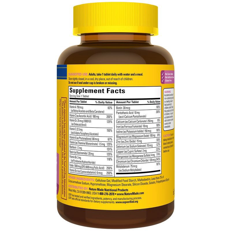 slide 2 of 9, Nature Made Multi for Her - Women's Multivitamin Tablets - 120ct, 120 ct