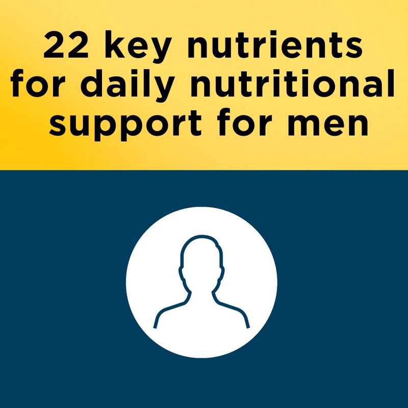 slide 5 of 9, Nature Made Multi for Him with No Iron - Men's Multivitamin Nutritional Support Tablets - 120ct, 120 ct