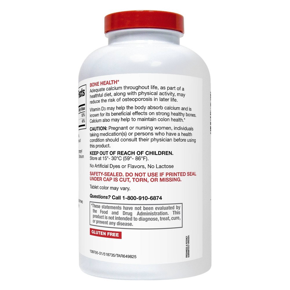 Calcium and Vitamin D3 Dietary Supplement Tablets 400ct up & up 400