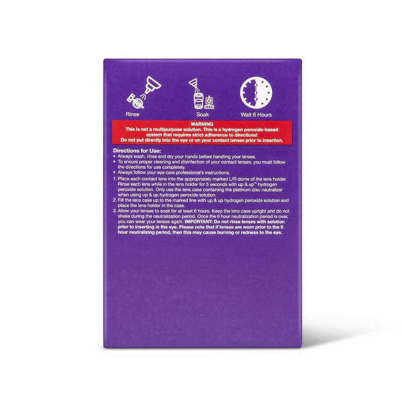 slide 2 of 5, Cleaning and Disinfecting Lens Care System - 24oz - up & up, 24 oz