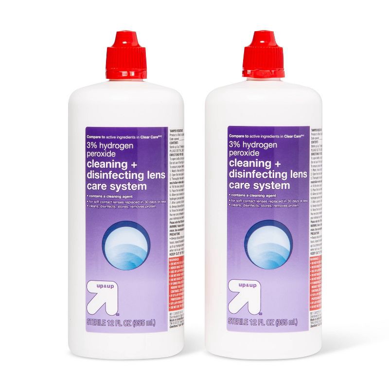 slide 4 of 5, Cleaning and Disinfecting Lens Care System - 24oz - up & up, 24 oz