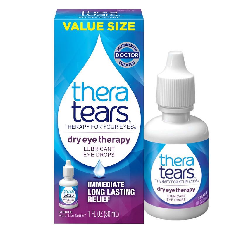 slide 2 of 11, TheraTears Dry Eye Relief Lubricating Eye Drops - 1 fl oz, 1 fl oz