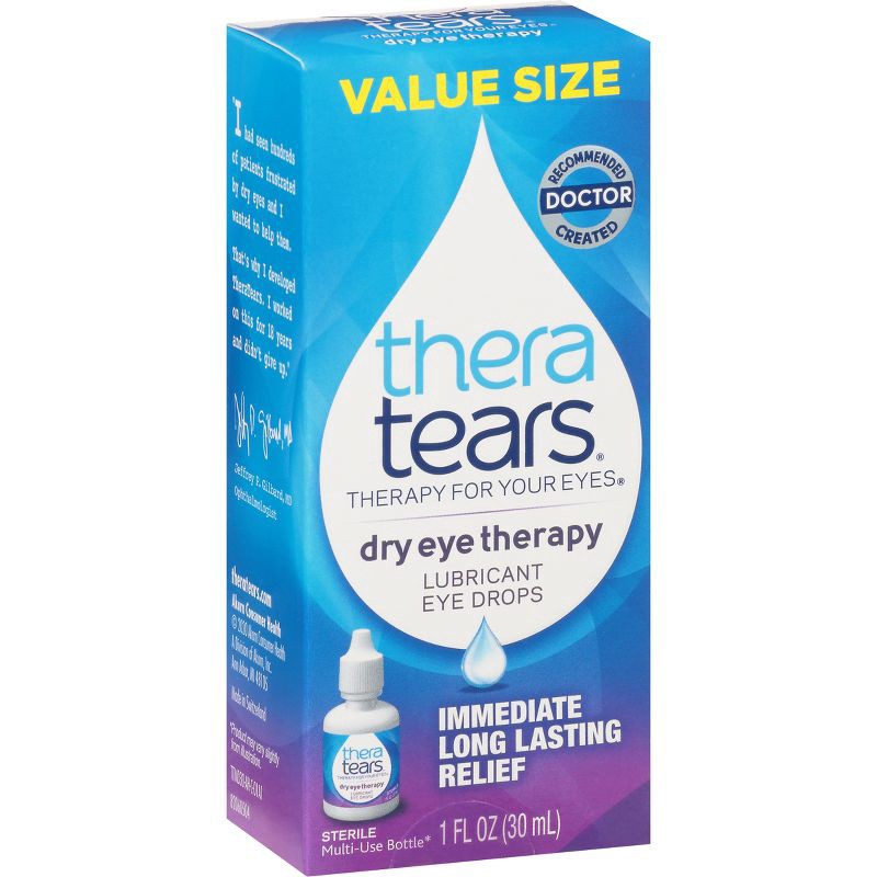 slide 8 of 9, TheraTears Dry Eye Relief Lubricating Eye Drops - 1 fl oz, 1 fl oz