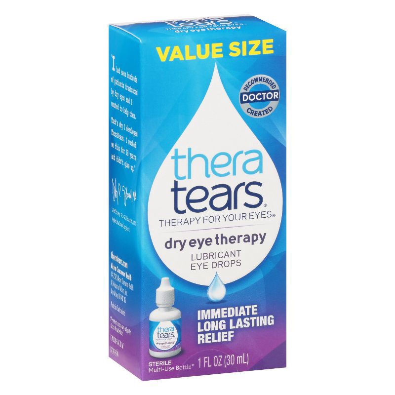 slide 9 of 9, TheraTears Dry Eye Relief Lubricating Eye Drops - 1 fl oz, 1 fl oz