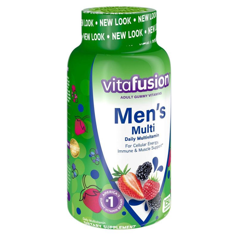 slide 3 of 20, Vitafusion Men's Multivitamin Dietary Supplement Gummies - Berry - 150ct, 150 ct