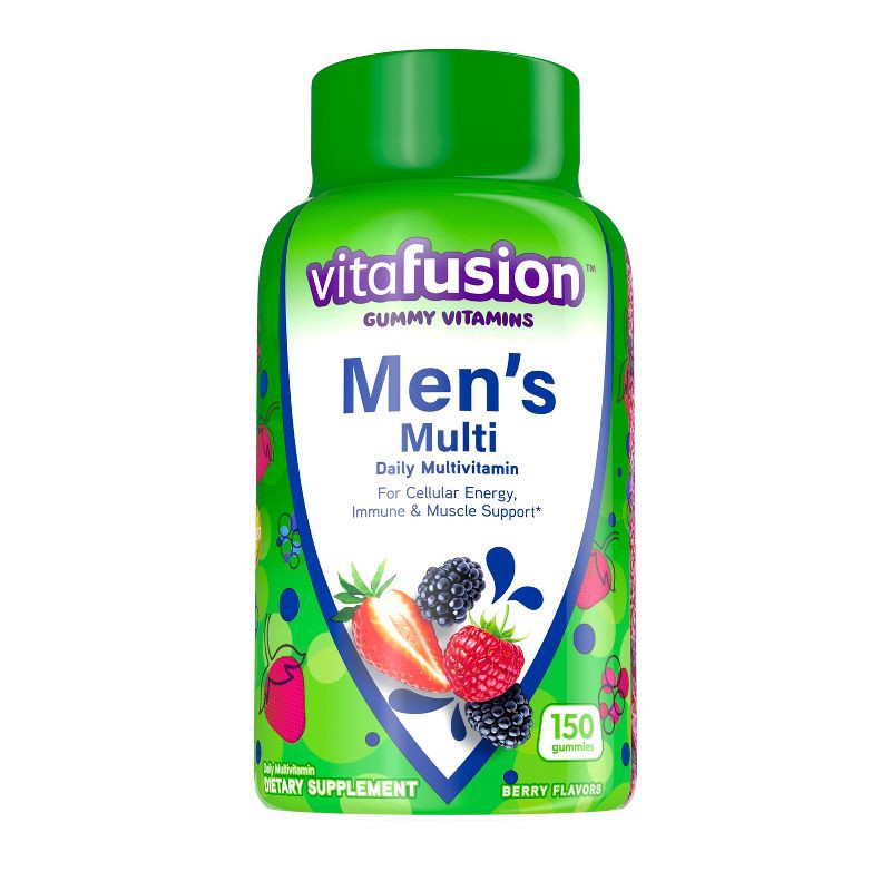 slide 20 of 20, Vitafusion Men's Multivitamin Dietary Supplement Gummies - Berry - 150ct, 150 ct