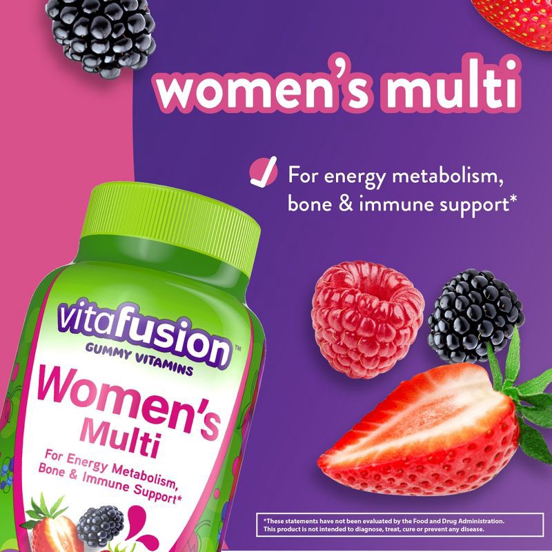 slide 3 of 11, Vitafusion Women's Multivitamin Gummies - Berry - 150ct, 150 ct