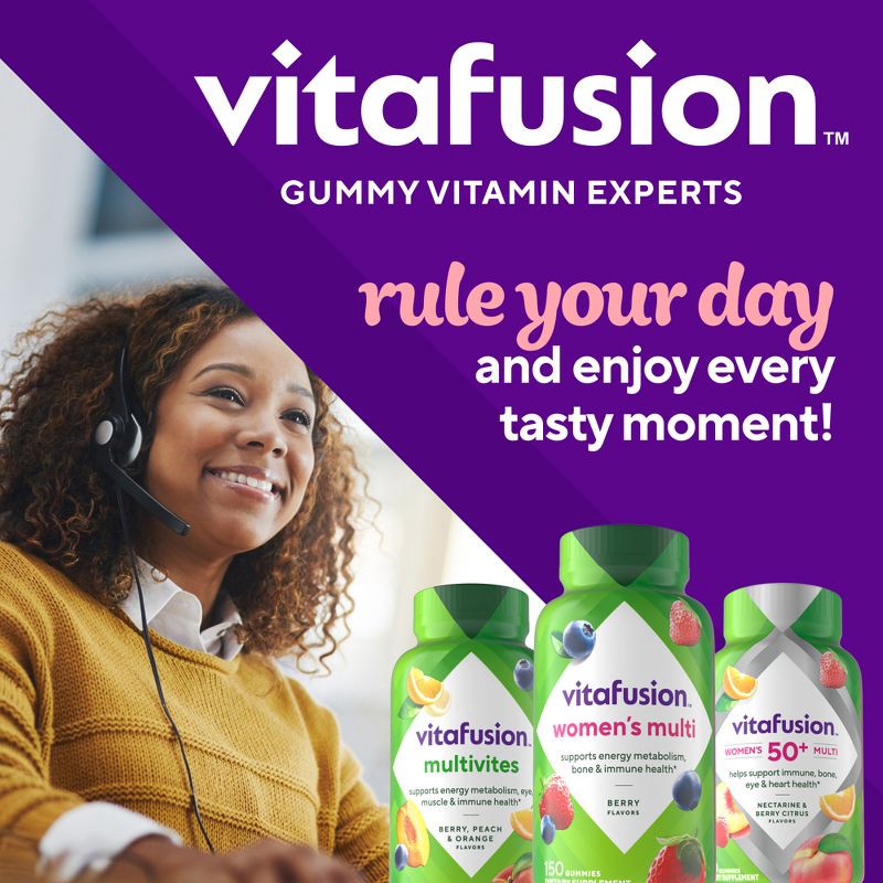 slide 8 of 11, Vitafusion Women's Multivitamin Gummies - Berry - 150ct, 150 ct