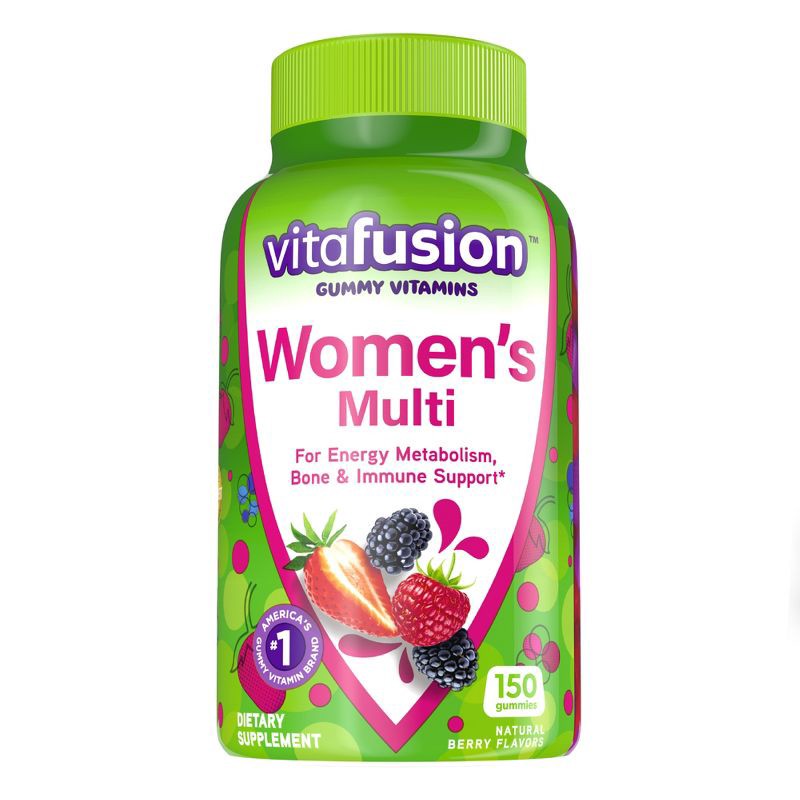 slide 1 of 11, Vitafusion Women's Multivitamin Gummies - Berry - 150ct, 150 ct