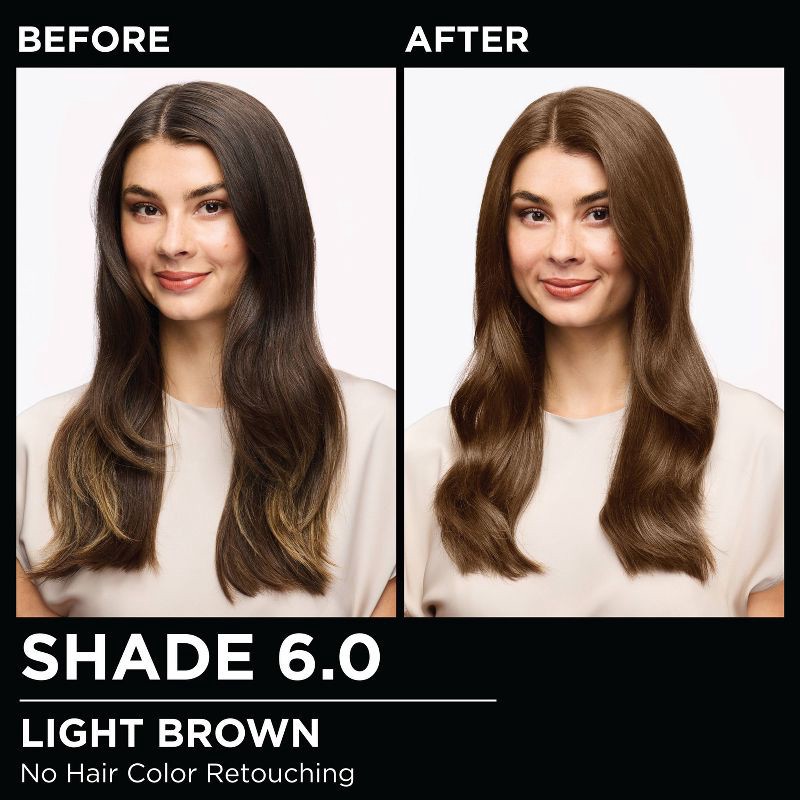 slide 3 of 10, Garnier Olia Brilliant Color - 6.0 Light Brown - 6.3 fl oz, 6.3 fl oz