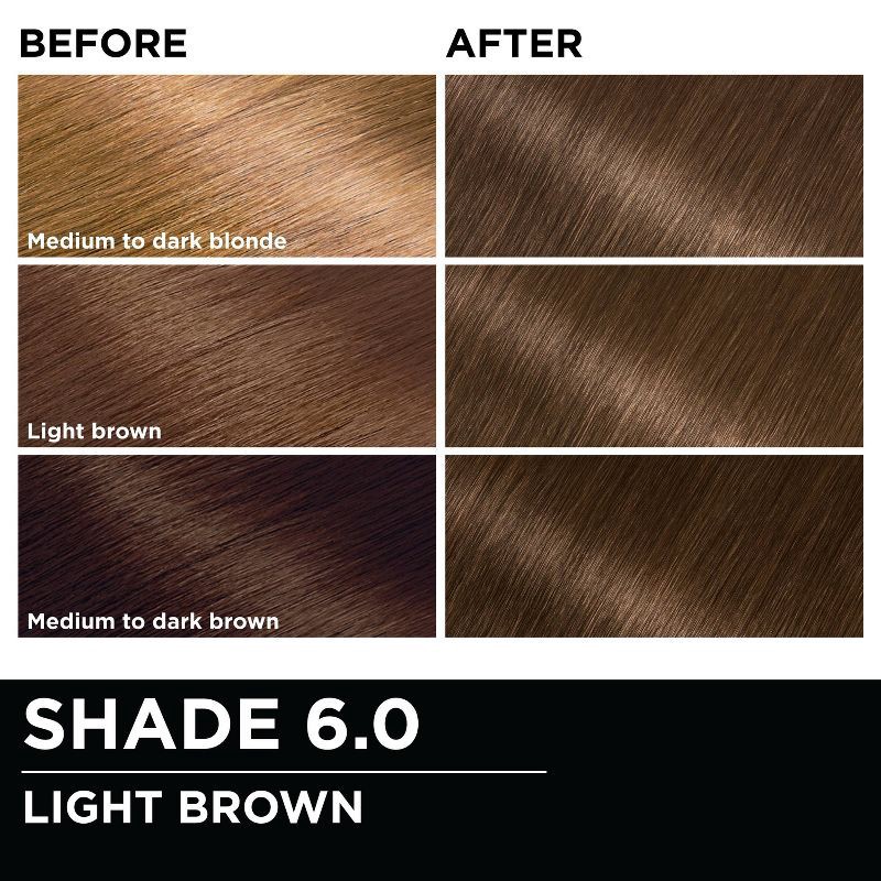 slide 6 of 10, Garnier Olia Brilliant Color - 6.0 Light Brown - 6.3 fl oz, 6.3 fl oz