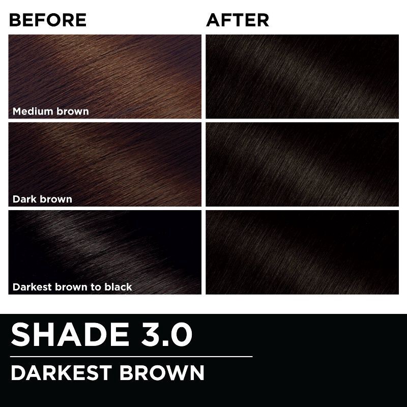 slide 6 of 10, Garnier Olia Brilliant Color - 3.0 Darkest Brown - 6.3 fl oz, 6.3 fl oz