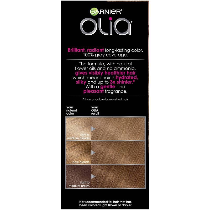 slide 4 of 6, Garnier Olia Oil Permanent Hair Color - 7.0 Dark Blonde - 1 kit - 6.3 fl oz, 6.3 fl oz