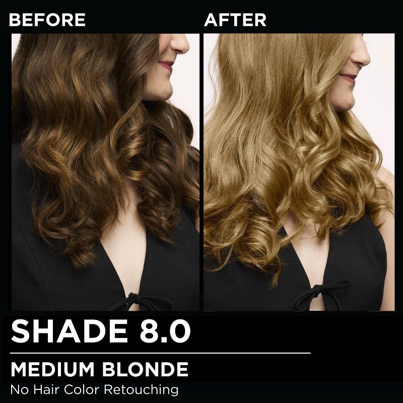 slide 7 of 10, Garnier Olia Oil Permanent Hair Color - 8.0 Medium Blonde - 1 kit - 6.3 fl oz, 6.3 fl oz