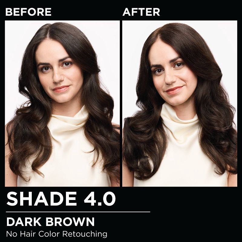 slide 3 of 10, Garnier Olia Brilliant Color - 4.0 Dark Brown, 1 ct