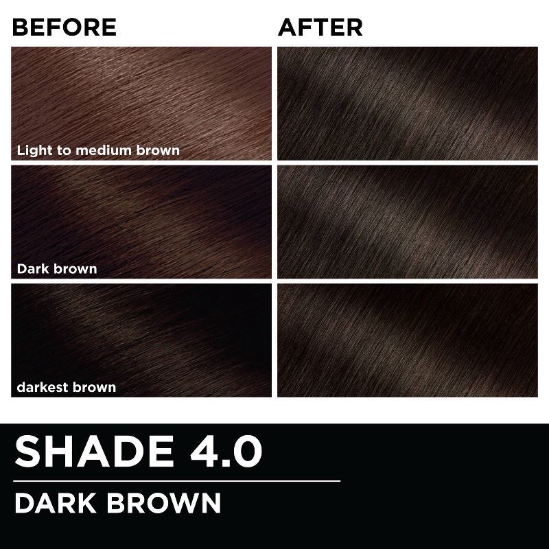 slide 6 of 10, Garnier Olia Brilliant Color - 4.0 Dark Brown, 1 ct