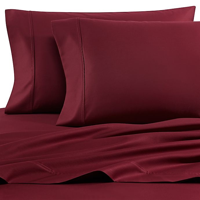 slide 1 of 1, Heartland HomeGrown 400-Thread-Count Standard Pillowcases - Burgundy, 2 ct
