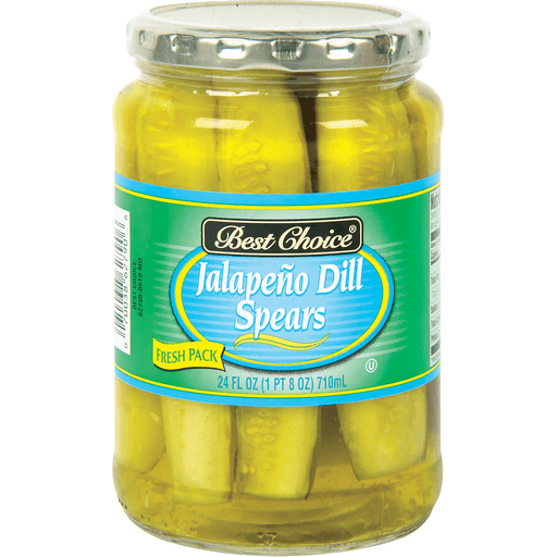 slide 1 of 1, Best Choice Jalapeno Dill Spears, 24 oz