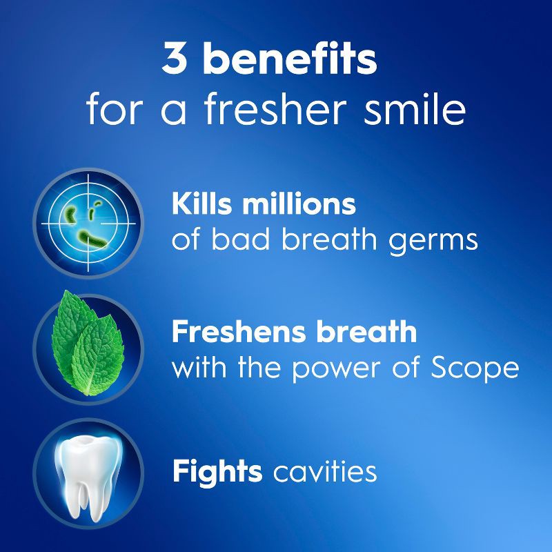 slide 3 of 10, Crest + Scope Complete Whitening Toothpaste, Minty Fresh - 5.4oz/2pk, 5.4 oz, 2 ct