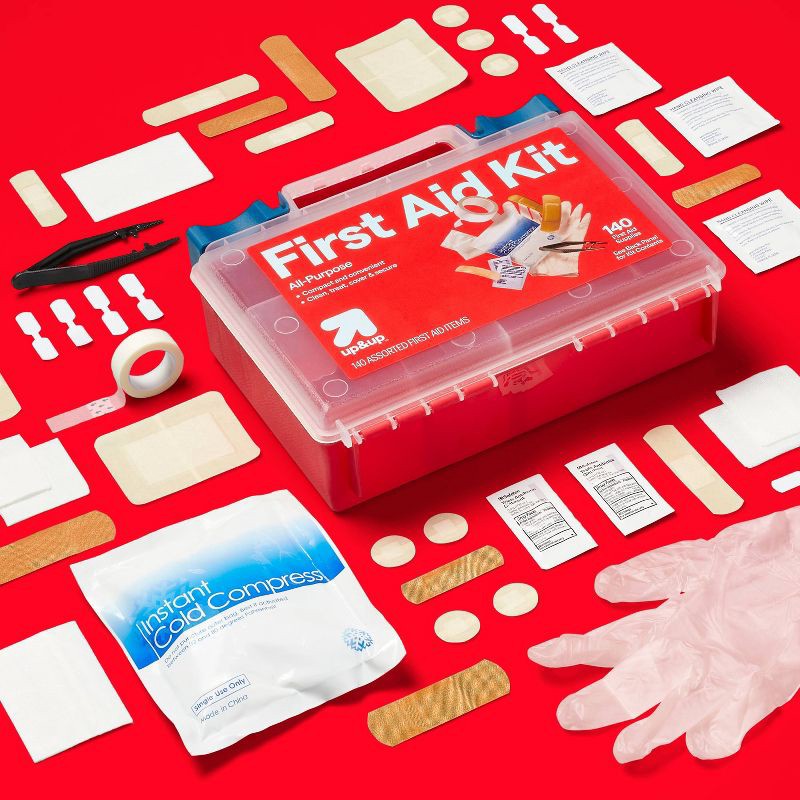 slide 2 of 3, All-Purpose First Aid Kit 140pc - up&up™, 140 ct