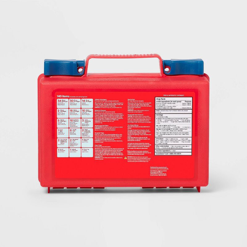 slide 3 of 3, All-Purpose First Aid Kit 140pc - up&up™, 140 ct