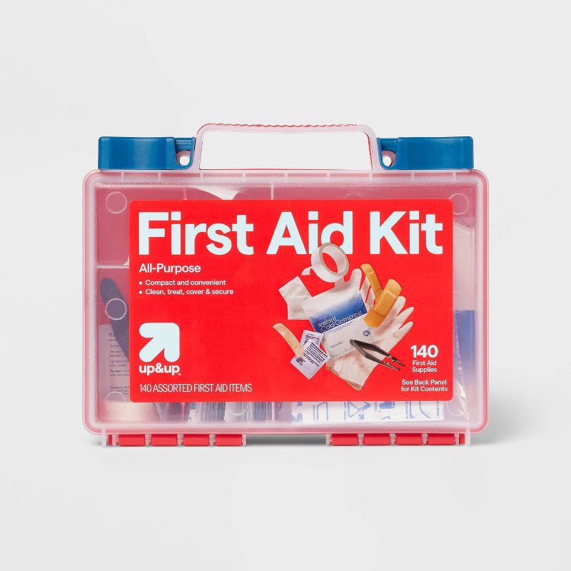 slide 1 of 3, All-Purpose First Aid Kit 140pc - up&up™, 140 ct