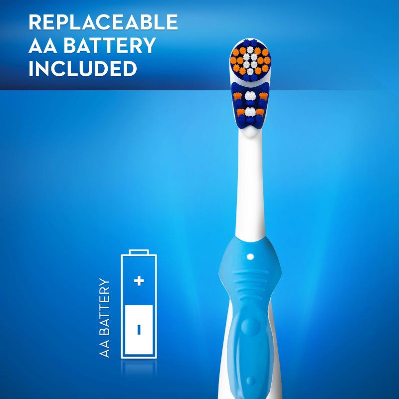 slide 5 of 8, Oral-B 3D White Battery Power Electric Toothbrush - 1ct, 1 ct