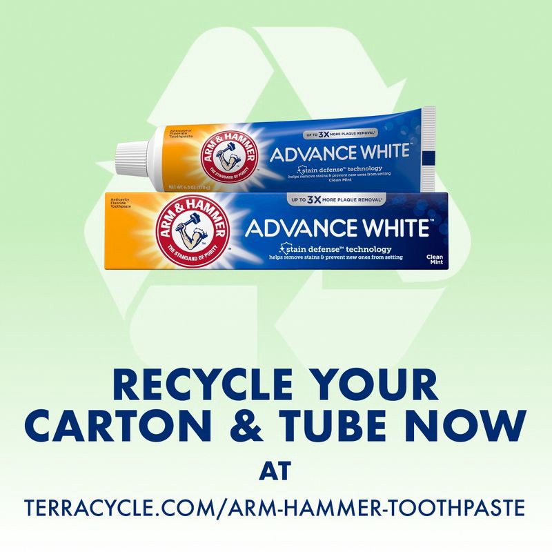 slide 14 of 17, ARM & HAMMER Advance White Extreme Whitening Toothpaste - Clean Mint - 6oz, 6 oz