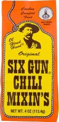 Six Gun Chili Mixin's Original Spices 4 oz