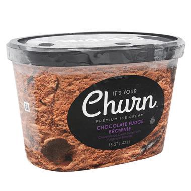 slide 1 of 1, It's Your Churn Churn Chocolate Fudge Brownie, 48 oz
