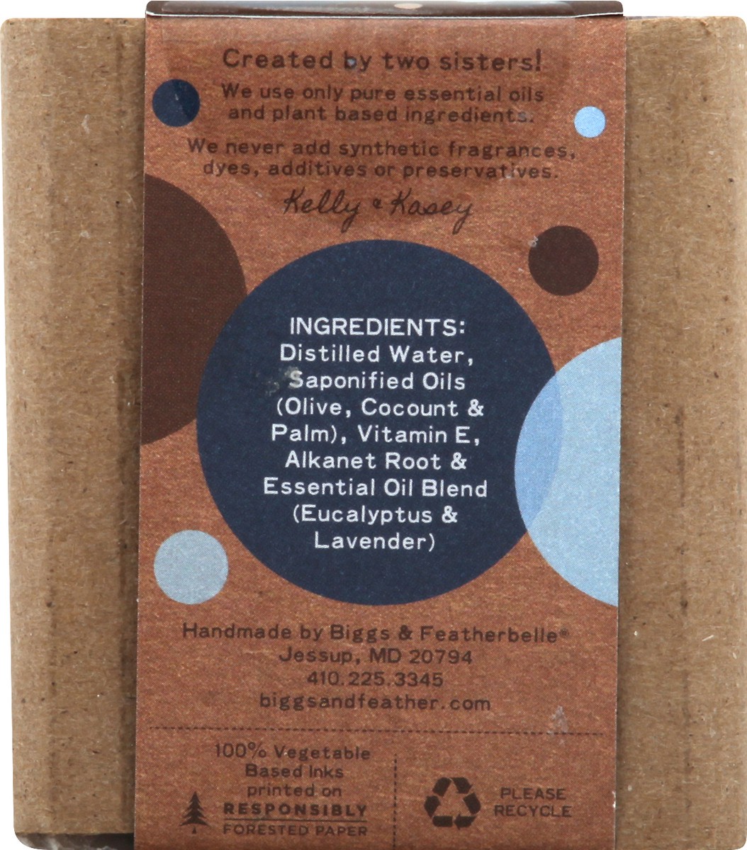 slide 3 of 11, Biggs & Featherbelle Moisturize Eucalyptus & Lavender Soap 3.5 oz, 3.5 oz