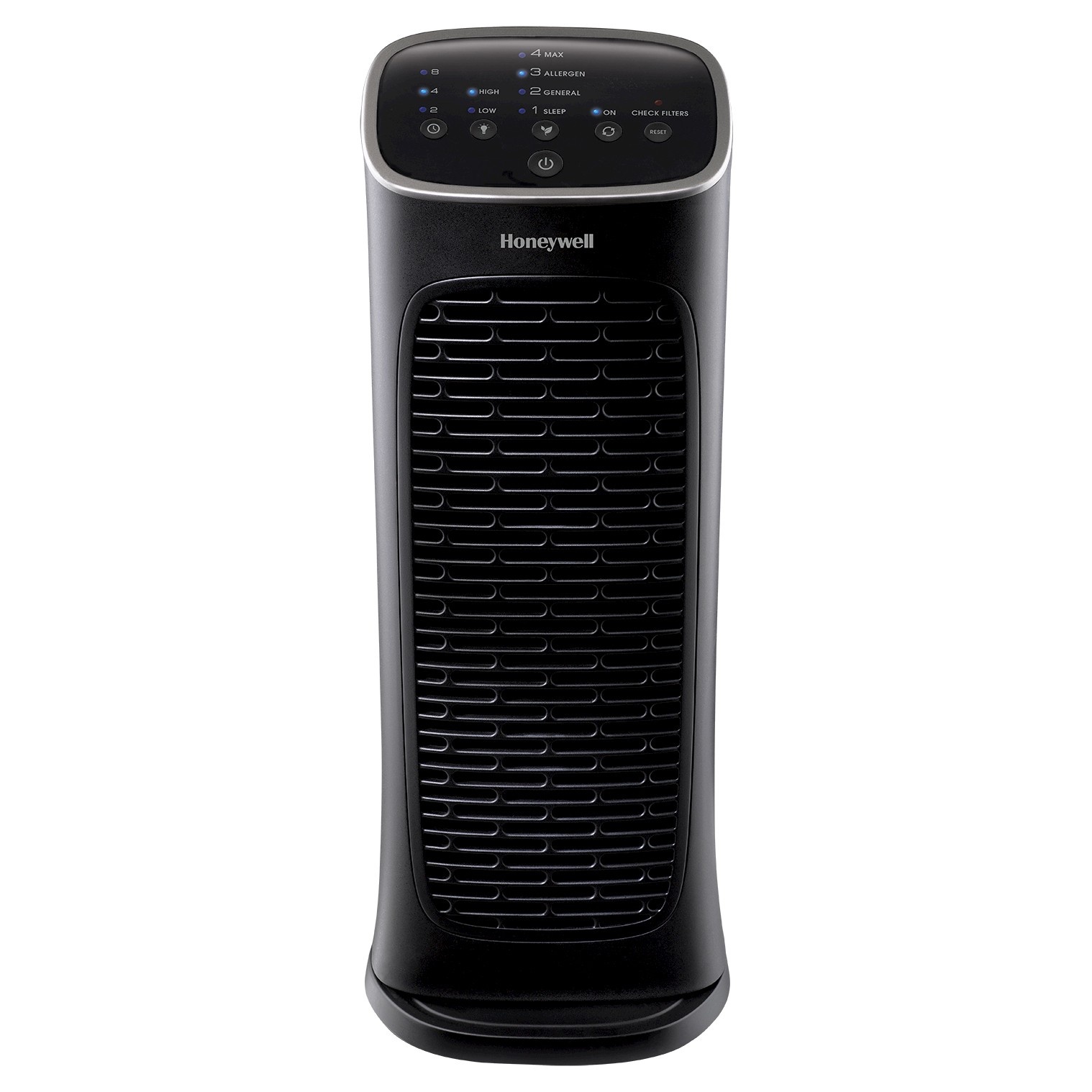 slide 1 of 4, Honeywell HFD280B Compact Air Genius 4 Air Purifier for Medium Rooms (150 sq.ft) Black, 1 ct