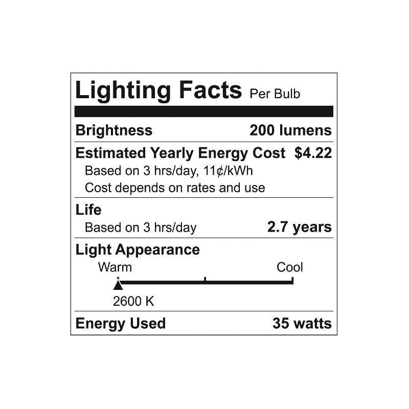 Ge 35w 3pk Gu10 Halogen Light Bulb White : Target