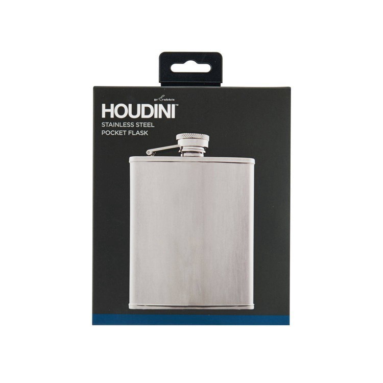 slide 2 of 3, Houdini 6oz Stainless Steel Flask, 6 oz