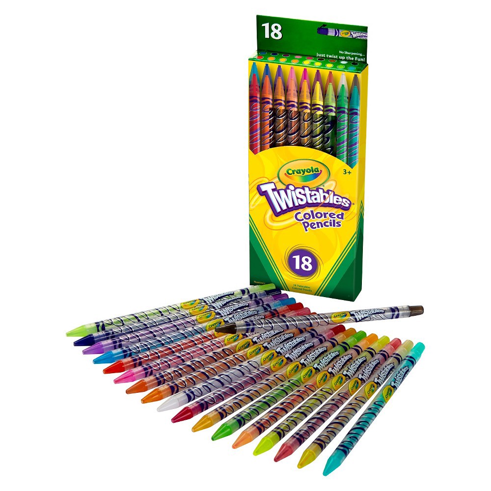 slide 2 of 4, Crayola Twistable Colored Pencils 18ct, 18 ct