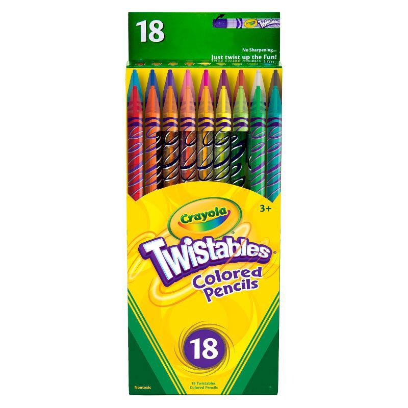 slide 1 of 4, Crayola Twistable Colored Pencils 18ct, 18 ct