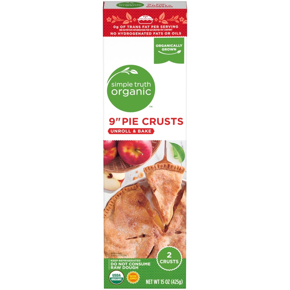 slide 1 of 1, Simple Truth Organic Unroll Bake  Pie Crusts, 2 ct; 15 oz