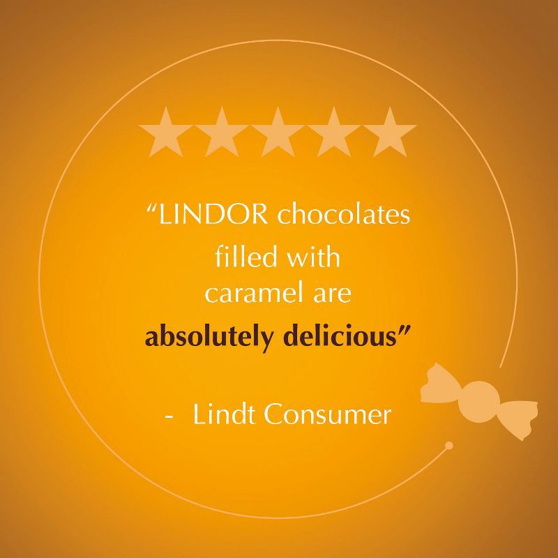 slide 7 of 8, Lindt Lindor Caramel Milk Chocolate Candy Truffles - 6 oz., 6 oz