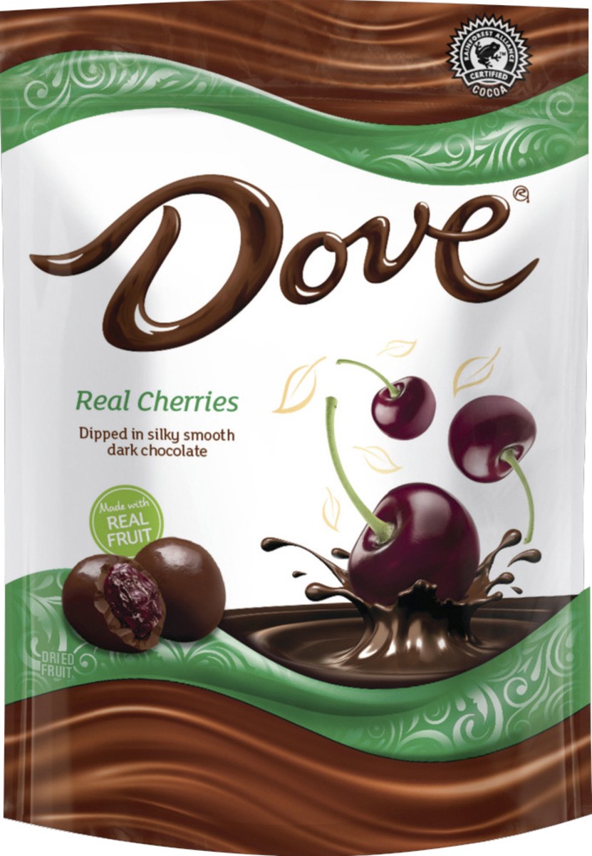 slide 2 of 2, Dove, Dark Chocolate With Whole Cherries Snack, 6 Oz, 6 oz