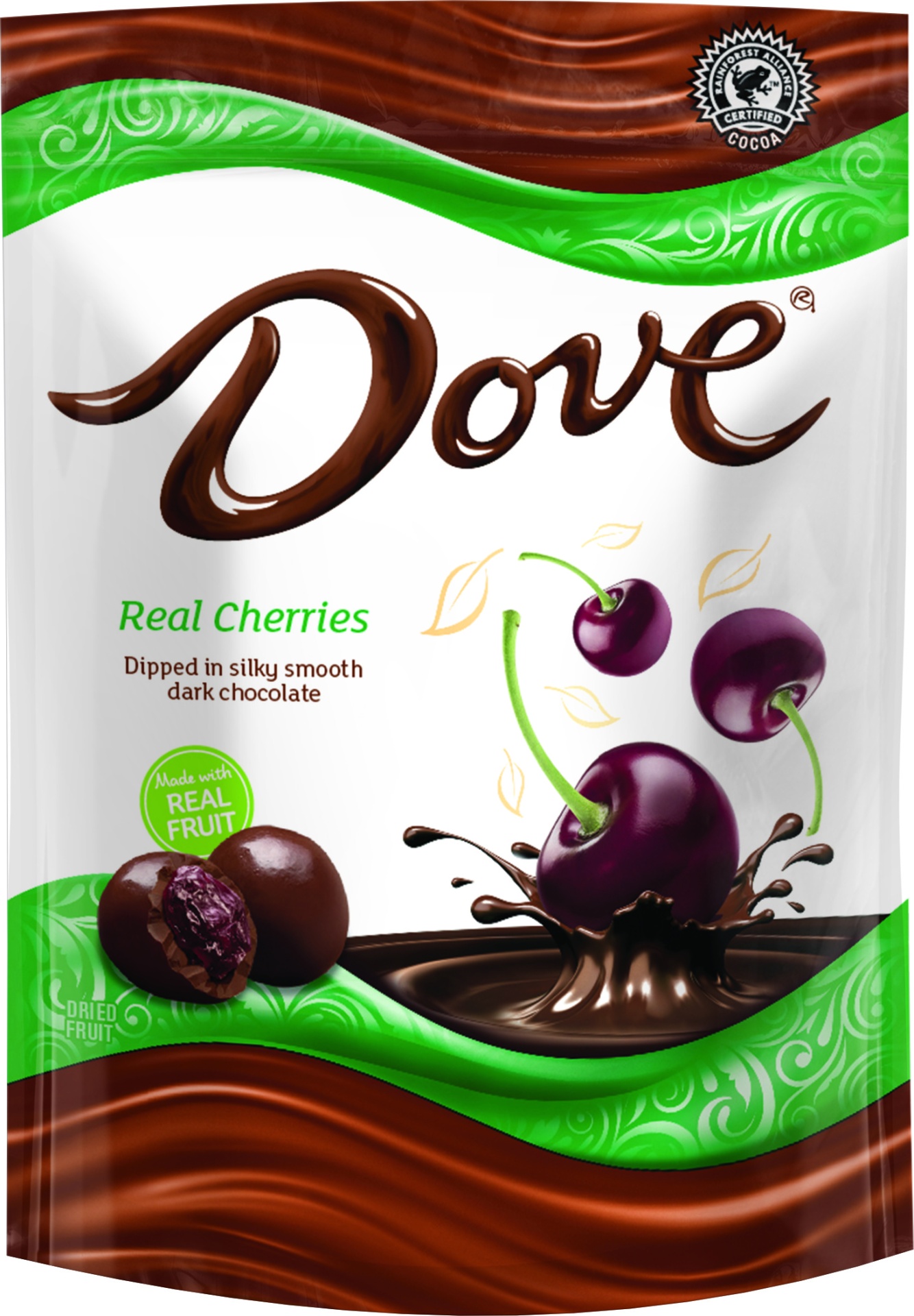 slide 1 of 2, DOVE, Dark Chocolate With Whole Cherries Snack, 6 oz