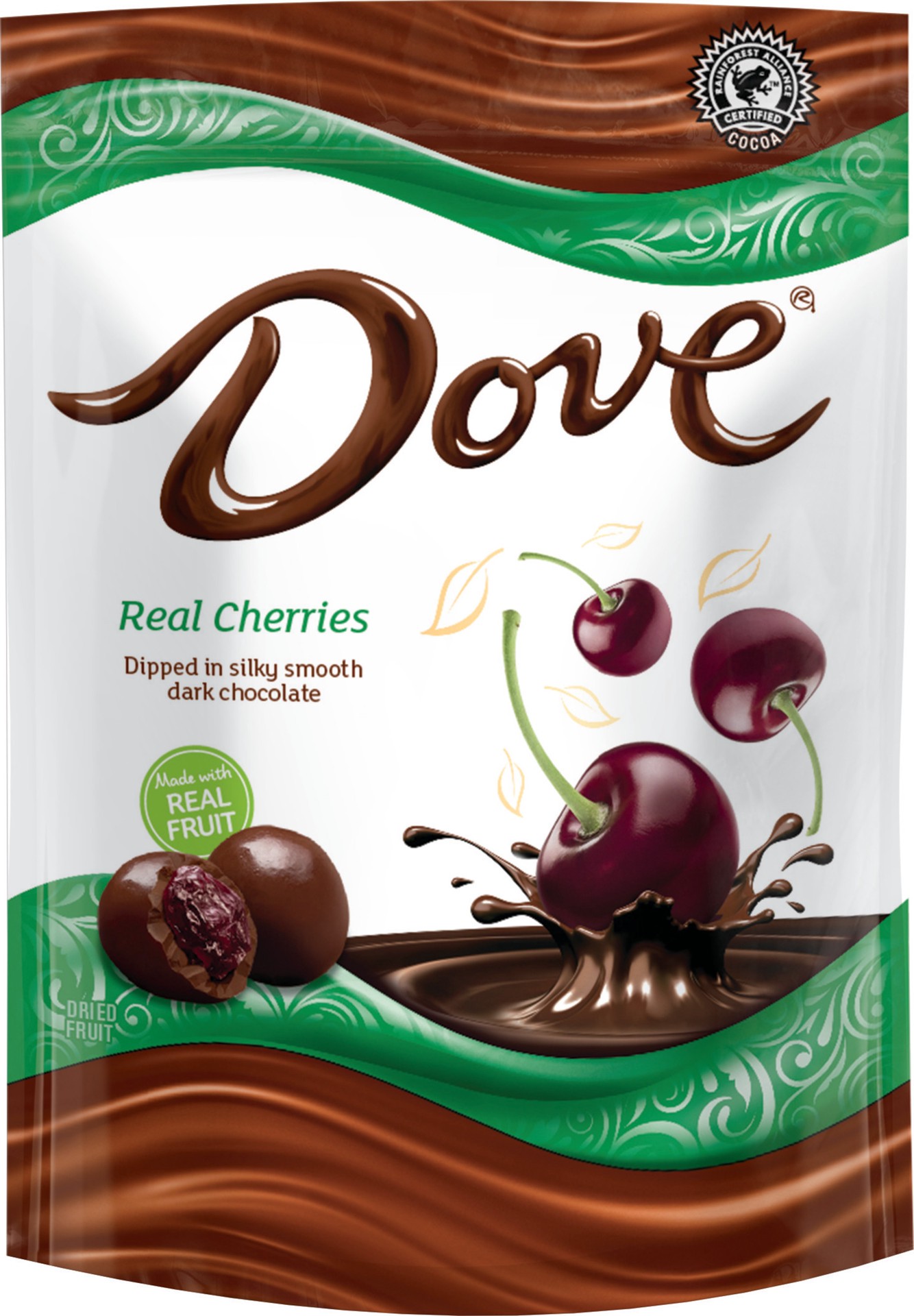 slide 1 of 2, Dove, Dark Chocolate With Whole Cherries Snack, 6 Oz, 6 oz