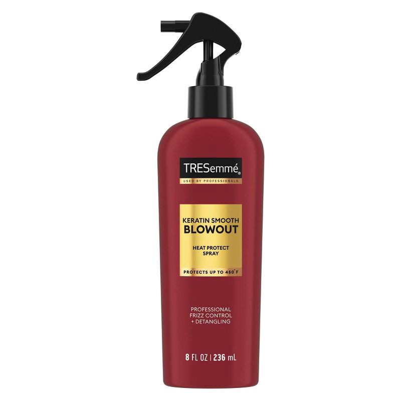 slide 1 of 9, Tresemme Heat Protect Spray for 5-in-1 Anti-Frizz Control Keratin Smooth with Marula Oil - 8 fl oz, 8 fl oz