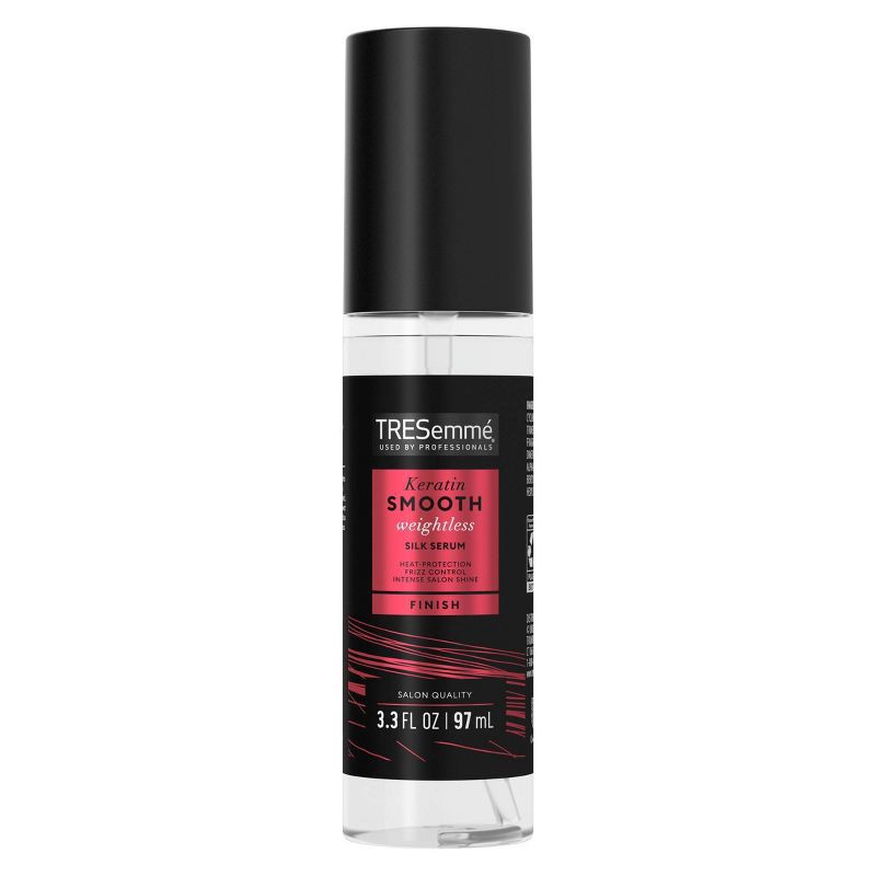 slide 2 of 8, Tresemme Weightless Silk Serum for Intense Salon-Level Shine Keratin Smooth with Heat Protection and Frizz Control - 3.3oz, 3.3 oz