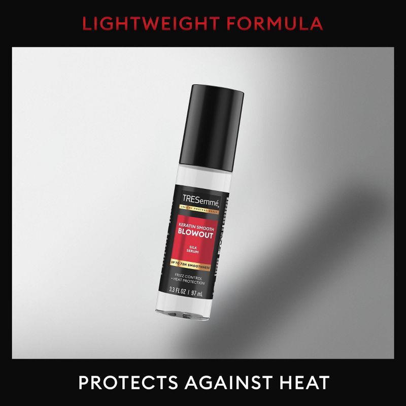 slide 3 of 7, Tresemme Weightless Silk Serum for Intense Salon-Level Shine Keratin Smooth with Heat Protection and Frizz Control - 3.3oz, 3.3 oz