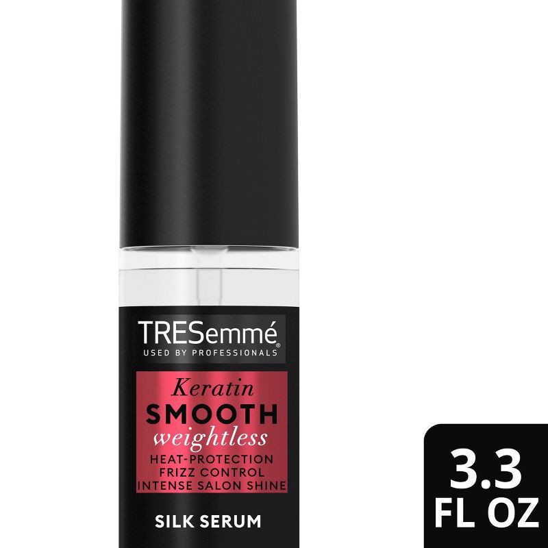 slide 1 of 8, Tresemme Weightless Silk Serum for Intense Salon-Level Shine Keratin Smooth with Heat Protection and Frizz Control - 3.3oz, 3.3 oz